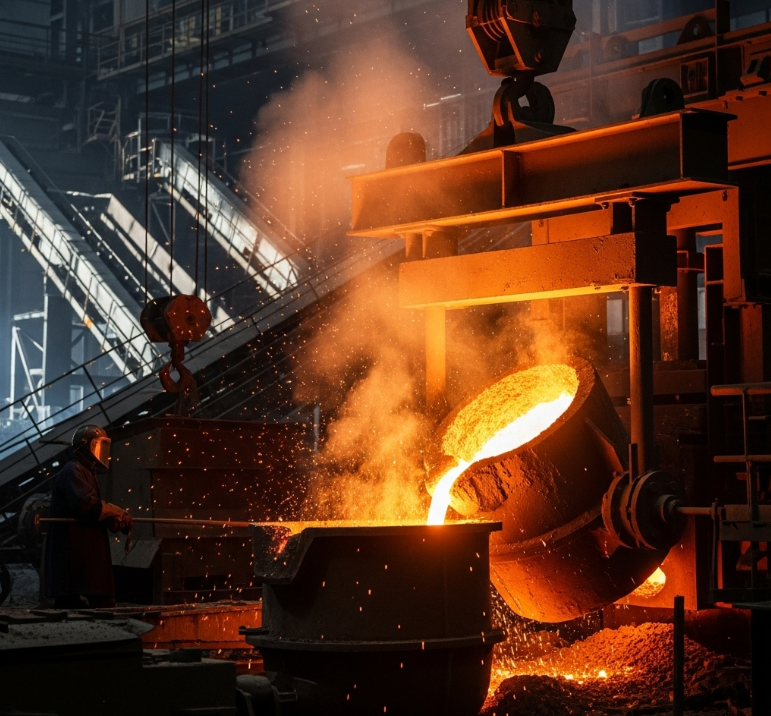Pictures of metal smelting 1