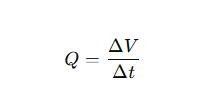 Volume flow rate 𝑄d Conversion equation